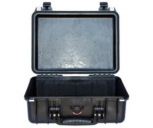 Peli 1450 BK flight case without foam, 371 x 258 x 152 mm