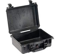 PELI 1450 Protective Hard Case for Video and Camera Equipment, IP67 Watertight, 31L Capacity, Made in Germany, No Foam, Black