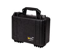 PELI 1450 Watertight Protective Case for Camera, Drone and Fragile Objects, IP67 Water- and Dustproof, 31L Capacity, Made in Germany, With Customisable Foam Insert, Black