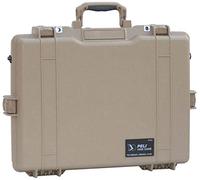 PELI 1495CC1 Laptop Case with Computer Compartment; Superior Protection for Laptops & Electronics; Water & Dustproof; Volume 16 Litres; Configuration: WL/WCA-CMP; Colour: Desert Brown