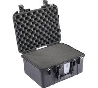 Peli 1507 Air Lightweight Protective Case for Sensitive Optical and Photography Equipment, Watertight and Dustproof, 24L Capacity, with Customisable Foam, Colour: Black