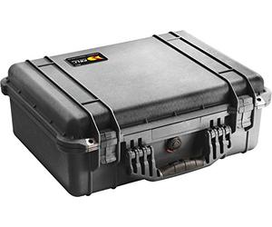 PELI 1520 Rugged Protective Case for Sensitive Equipment, IP67 Watertight, 49L Capacity, Made in Germany, With Customisable Foam Inlay, Black