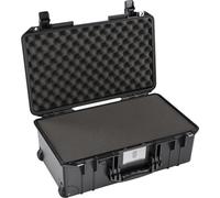 Peli 1535 Air Lightweight Protective Trolley Case for Camera Equipment, Watertight and Dustproof, 27L Capacity, with Customisable Foam Insert, Colour: Black