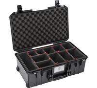 Peli 1535 Air Lightweight Protective Trolley Case for Camera Equipment, Watertight and Dustproof, 27L Capacity, with TrekPak Dividers, Colour: Black