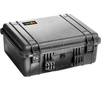 PELI 1550 Protective Shockproof Case for Video and Audio Equipment, IP67 Watertight and Dustproof, 61L Capacity, Made in Germany, No Foam, Black