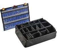 Peli 1555EMS EMS Accessory Set (Lid Organizer and Divider Set), Original Protector Case Accessory, Compatible 1550EMS (Sold separatley), Colour: Black