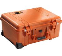 Peli 1560 Large Shockproof Case for Fragile Equipment with Wheels and Telescopic Handle, IP67 Watertight and Dustproof, 44L Capacity, No Foam, Yellow