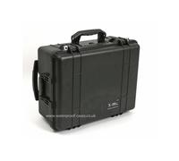 Peli 1560 Protector Case. with Wheels - With Padded Dividers And Lid Foam -BLACK