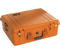 PELI 1600 Shockproof Case for Pro Drones and Cameras, IP67 Watertight and Dustproof, 82L Capacity, Made in Germany, No Foam, Orange