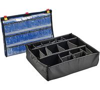 Peli 1605EMS EMS Accessory Set (Lid Organizer and Divider Set), Original Protector Case Accessory, Compatible 1600EMS (Sold separatley), Colour: Black