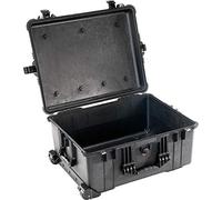 PELI 1610 Waterproof Transport Container for Fragile Equipment, IP67 Watertight and Dustproof, 119L Capacity, Made in Germany, No Foam, Black