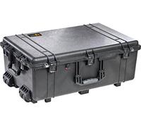 PELI 1650 Watertight Transport Case for AV Equipment, Drones and Fragile Equipment, IP67 Watertight and Dustproof, 140L Capacity, Made in Germany, With Customisable Foam Insert, Black