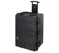 PELI 1660 Heavy-Duty Transport Case With Wheels and Telescopic Handle, IP67 Watertight and Dustproof, 260L Capacity, Made in Germany, With Customisable Foam Insert, Black