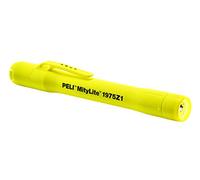 Peli 1975Z1 MityLite LED Pen Torch ATEX Certified for Zone 1 IP68 Waterproof 94 Lumens Colour - Yellow