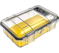 PELI M50 Micro Case - Small Protective Case; Superior Protection for Valuable Equipments and Compact Tools; Water Resistant, Dust Resistant and Crushproof; Volume 1 litre; Colour: YELLOW/CLEAR