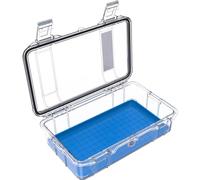 PELI M60 Micro Case - Small Protective Case; Superior Protection for Valuable Equipments and Compact Tools; Water Resistant, Dust Resistant and Crushproof; Volume 2 Litres; Colour: BLUE/CLEAR