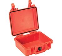 PELI Protector 1200 Shockproof Case, IP67 Watertight and Dustproof, 12L Capacity, Made in US, No Foam, Orange