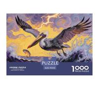 Pelican 1000 Piece Paper Jigsaw Puzzles Wildlife What Happens Next Beautiful Decoration for Adults And Kids 70x50cm/1000pcs