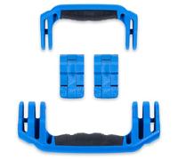 Pelican 1510 Replacement Handle & Latch Set by ColorCase - Blue Handles & Double Throw Latches