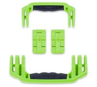 Pelican 1510 Replacement Handle & Latch Set by ColorCase - Lime Green Handles & Double Throw Latches