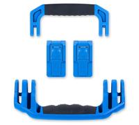 Pelican 1535 Replacement Handle & Latch Set by ColorCase - Blue Handle and Push Button Latches