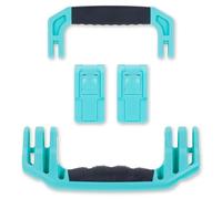 Pelican 1535 Replacement Handle & Latch Set by ColorCase - Teal Handle and Push Button Latches