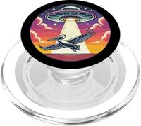 Pelican Bird Abducted Alien Spacecraft Outer Space Abduction PopSockets PopGrip for MagSafe