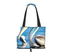 Pelican Bird Blue Sea Sky print Puppy Carrier Dog Walking Bags Pets Dogs Carrier Bags for small Dogs and Cat and Rabbit