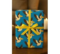 Pelican Gift Wrapping Paper, Large Sheets - Paper size 48x66cm, 2 Sheets with 4 Gift Tags