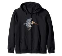 Pelican in Flight Zip Hoodie