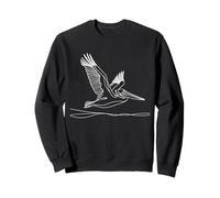 Pelican Line Art Birdwatcher Sweatshirt