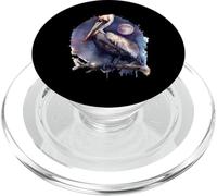 Pelican Lover Artwork Seabird Animal Motif Pelican Bird PopSockets PopGrip for MagSafe