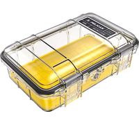 Pelican M50 Micro Case - Waterproof Case (Dry Box, Field Box) for iPhone, GoPro, Camera, Camping, Fishing, Hiking, Kayak, Beach and More (Yellow/Clear)