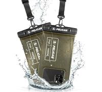 CASE-MATE 2 Pack Marine - IP68 Waterproof Phone Pouch/Case (Regular Size) - Floating Waterproof Phone Case for iPhone 14 Pro Max / 13 Pro Max / 12 Pro Max / 11 / S23 - Detachable Lanyard - OD Green