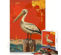 Pelican on A Post 1000 Piece Jigsaw Puzzles for Adults Teenagers Logic Toy Relax Time Precision Cut (38x52cm)