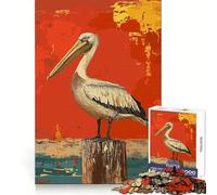 Pelican on A Post Jigsaw for Teenagers 1000 Pieces Memory Boost Relaxing Fun Pattern Assembly (50x75cm)