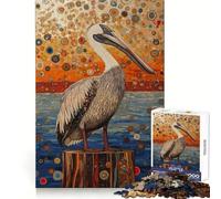 Pelican on A Stump Gustav Style Puzzles for Teenagers 1000 Piece Brain Tease Toy Stress Release Premium Cut Amazing Present (38x26cm)