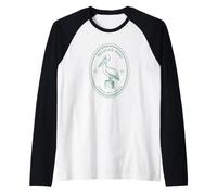Pelican Post Coastal Mail Service Nautical Ocean Bird Art Raglan Baseball Tee