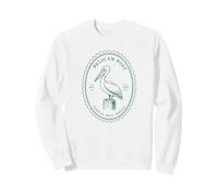 Pelican Post Coastal Mail Service Nautical Ocean Bird Art Sweatshirt
