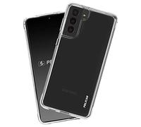 Pelican Samsung Galaxy S21 Case With Screen Protector [Wireless Charging Compatible] [10Ft MIL-Grade Drop Protection] Shockproof Phone Case Cover For S21 5G With 9H Glass Film, Anti-Yellowing - Clear