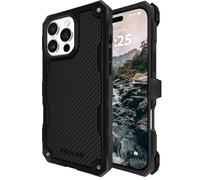 Pelican Shield iPhone 16 Pro Case [Compatible with MagSafe] Rugged Phone Case w/ 21ft Military-Grade Drop Protection - Heavy Duty Phone Cover w/Belt Clip Holster for iPhone 16 Pro - Carbon
