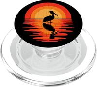 Pelican Sunset Silhouette Nature Scene PopSockets PopGrip for MagSafe