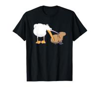 Pelican Tries to Eat Capybara Funny Cute Kawaii Meme T-Shirt