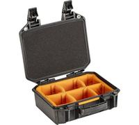 Pelican Vault - V100 Multi-Purpose Hard Case with Padded Dividers for Camera, Drone, Equipment, Electronics, and Gear (Black)