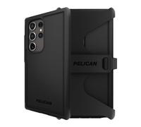 Pelican Voyager - Samsung Galaxy S24 Ultra Case [6.8”] [18ft MIL-STD Drop Protection] [Wireless Charging] Rugged Phone Case for Samsung Galaxy S24 Ultra w/Belt Clip Holster Stand -Anti Scratch - Black
