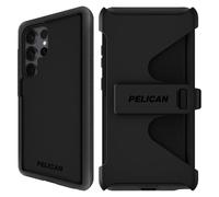 Pelican Voyager Samsung Galaxy S25 Ultra Case [Magnetic and Wireless Charging] Case w/ 18ft MIL-STD Drop Protection - Heavy Duty Cover w/Belt Clip Holster for Samsung Galaxy S25 Ultra - Black
