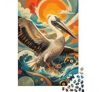 Pelican Wave Sun Jigsaw Puzzle, 1000 Pcs For Adults High Quality | 70x50cm Puzzle Fans, Birthday Gift, Cardboard, Mood Calming, Tight Puzzle Fit