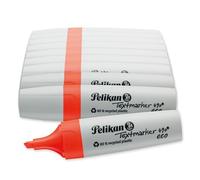 Pelikan 10 x 490 Eco Highlighter Pens Neon Red Chisel Tip