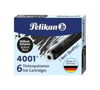 Pelikan 301218 Ink Cartridges 4001 TP/6 Brilliant Black (Pack of 6)