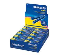 Pelikan 310748A 4001 Ink Cartridges for GTP5 Fountain Pens, 250 Pieces/50 Boxes of 5 Large Cartridges, Royal Blue